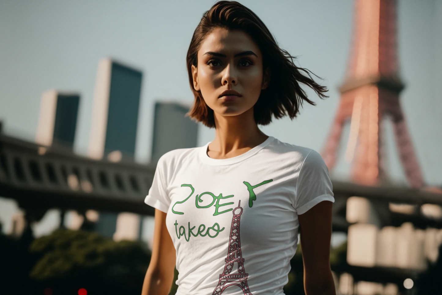Zoey takes Paris Baby T-Shirt