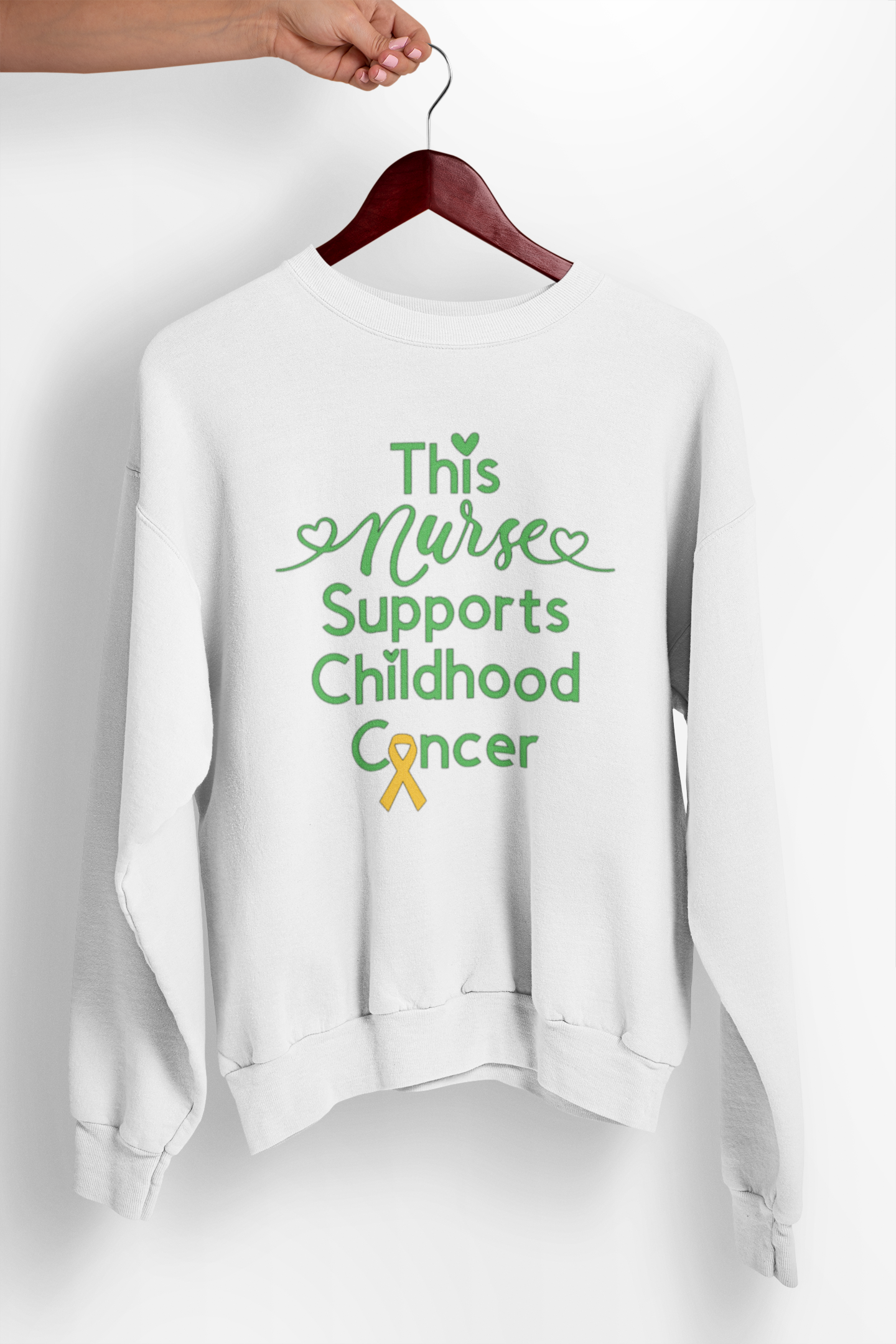 This Nurse Crewneck Sweatshirt - White