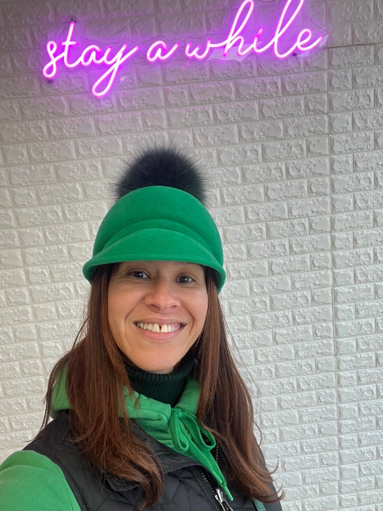 Saph - Riding Hat - Green on Green