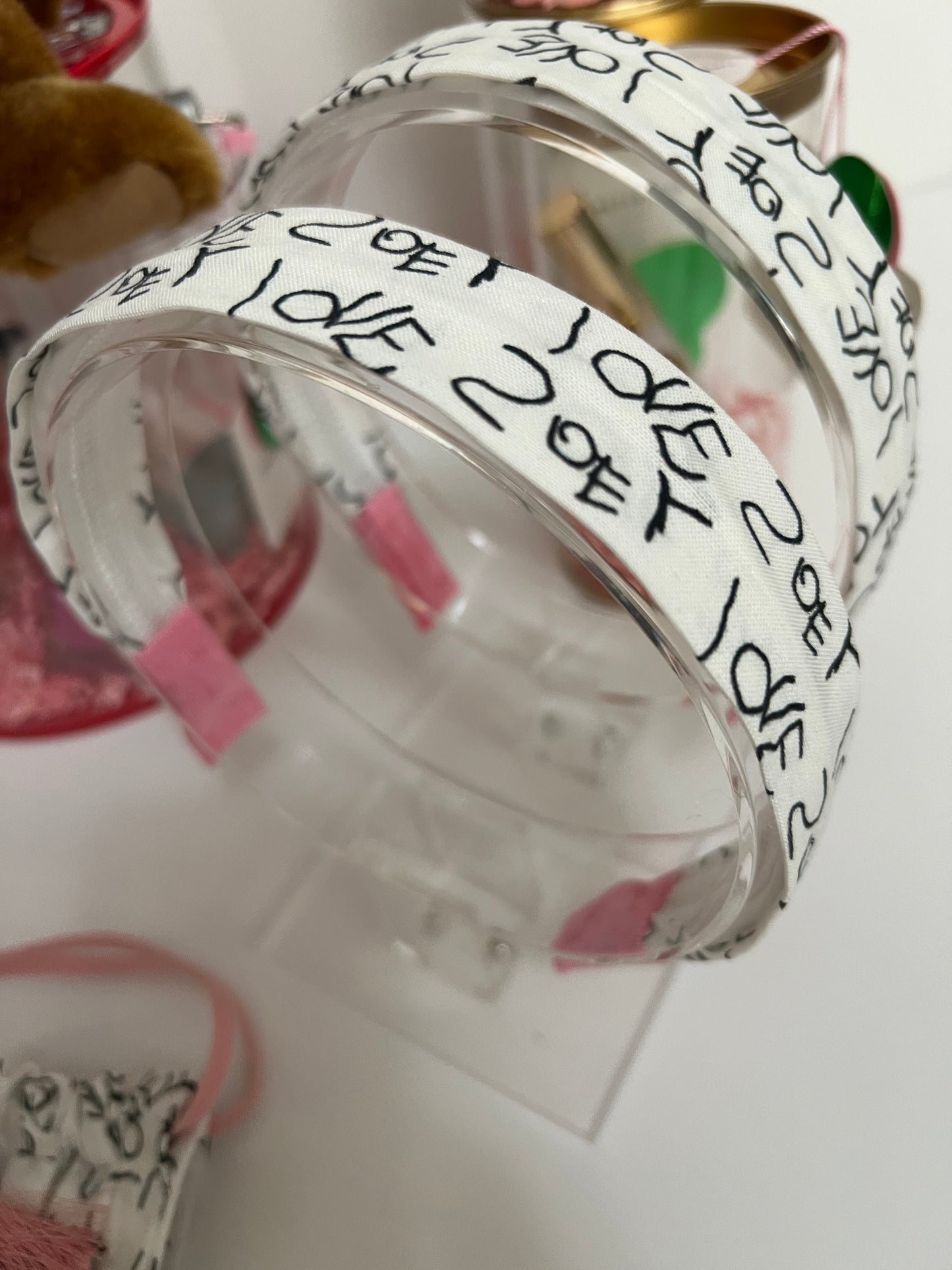 Headband Love Zoey - Pink Trim