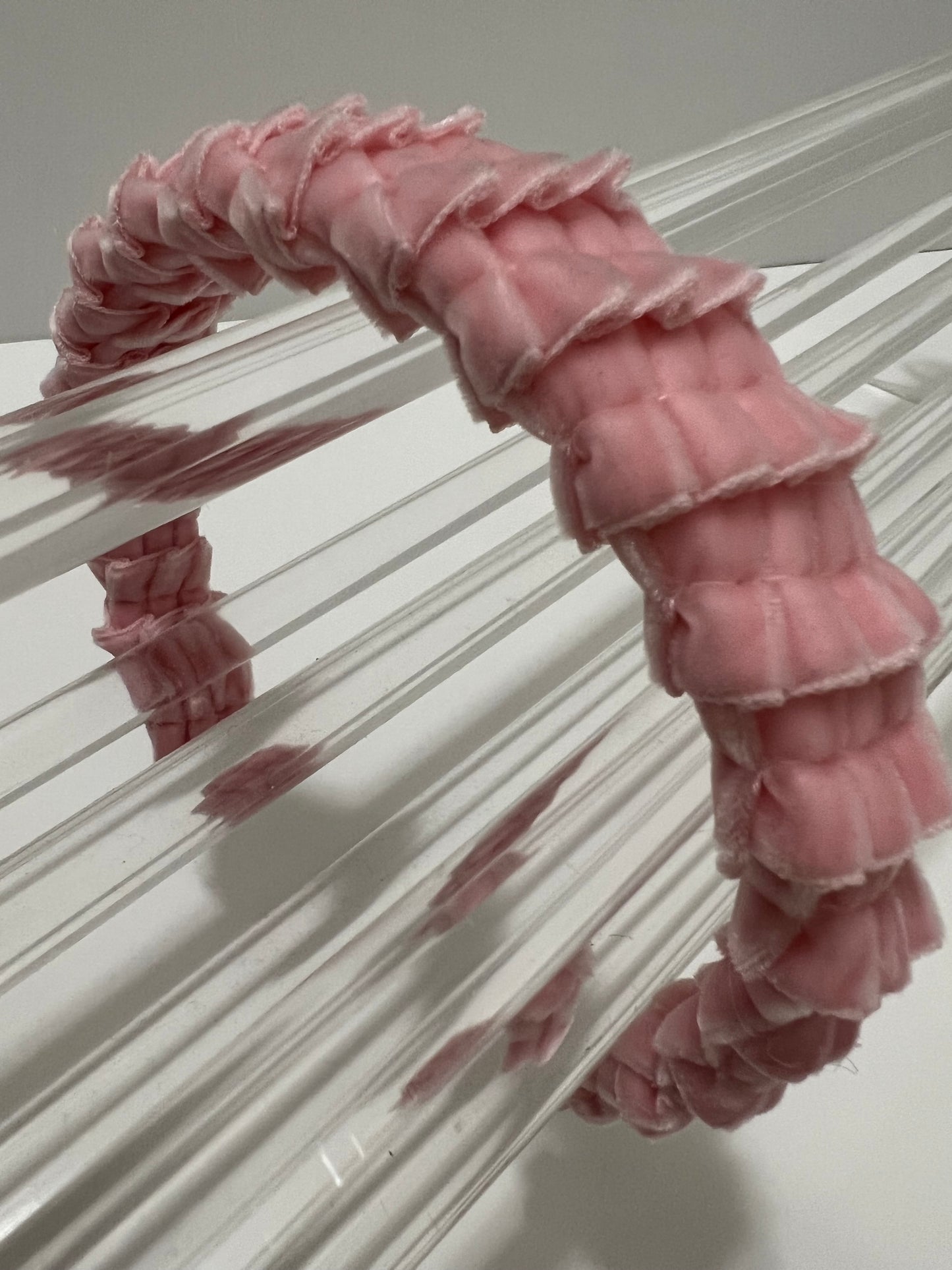 Headband - Pleated Pink