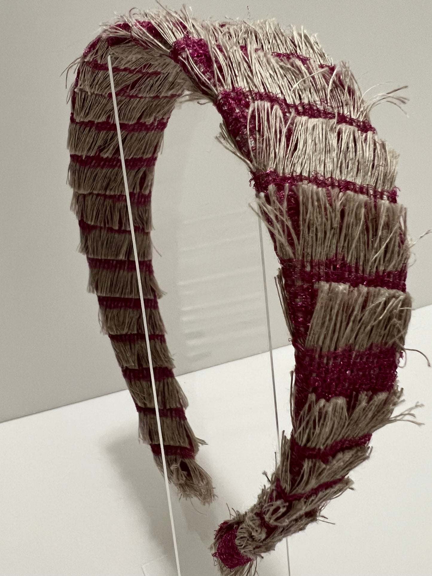Headband - Fringed Pink
