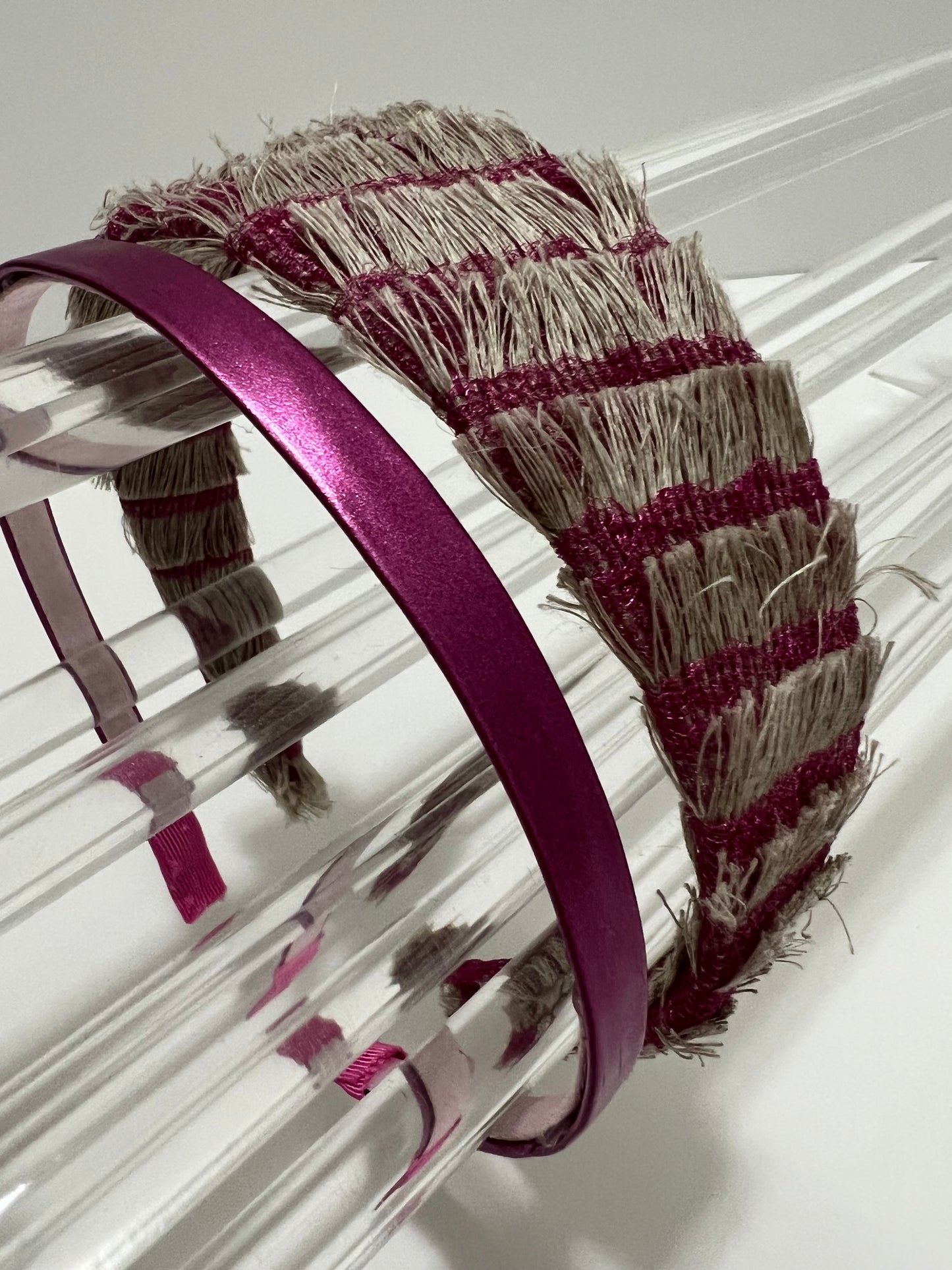 Headband - Fringed Pink