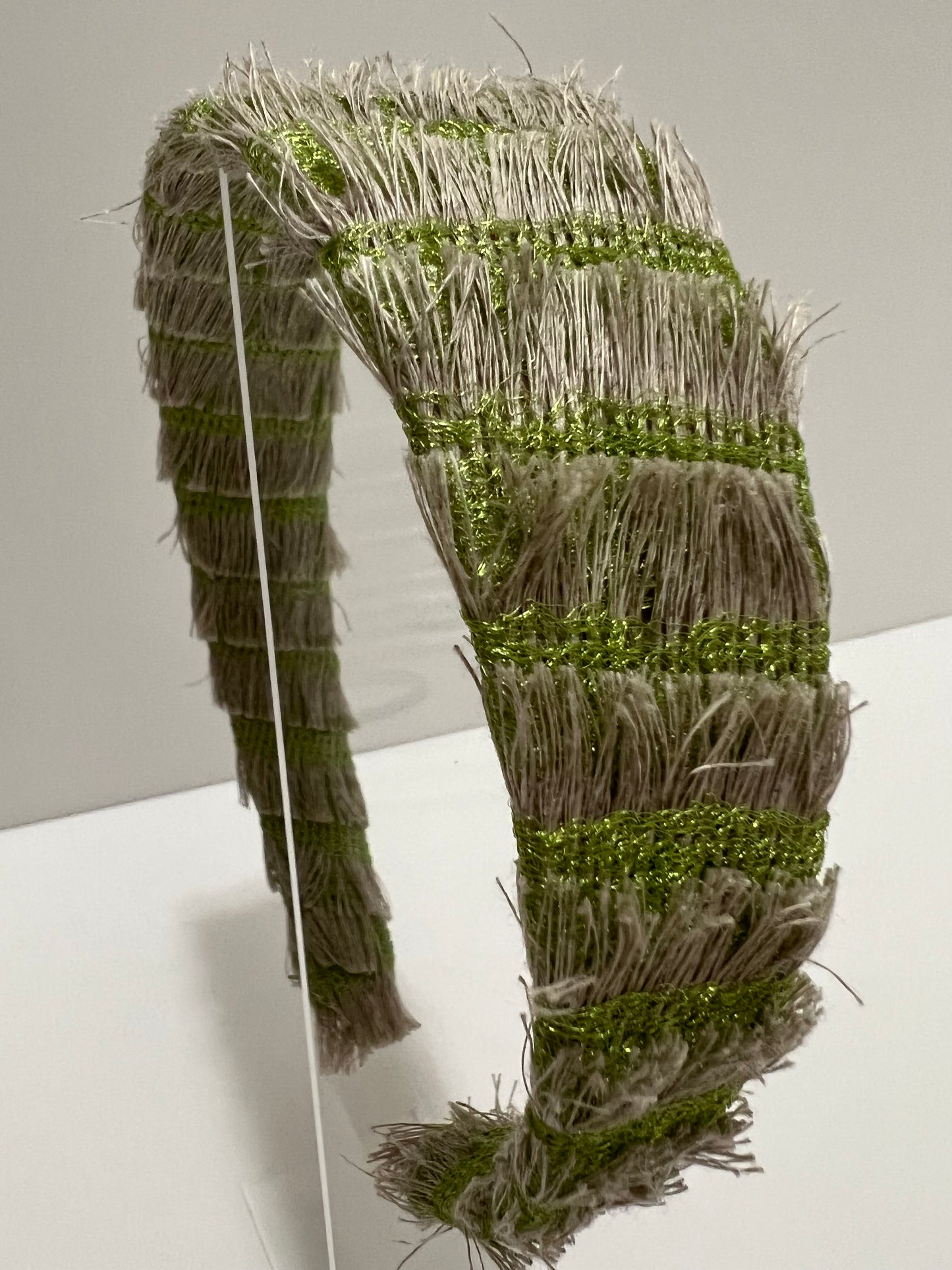 Headband - Fringed Green