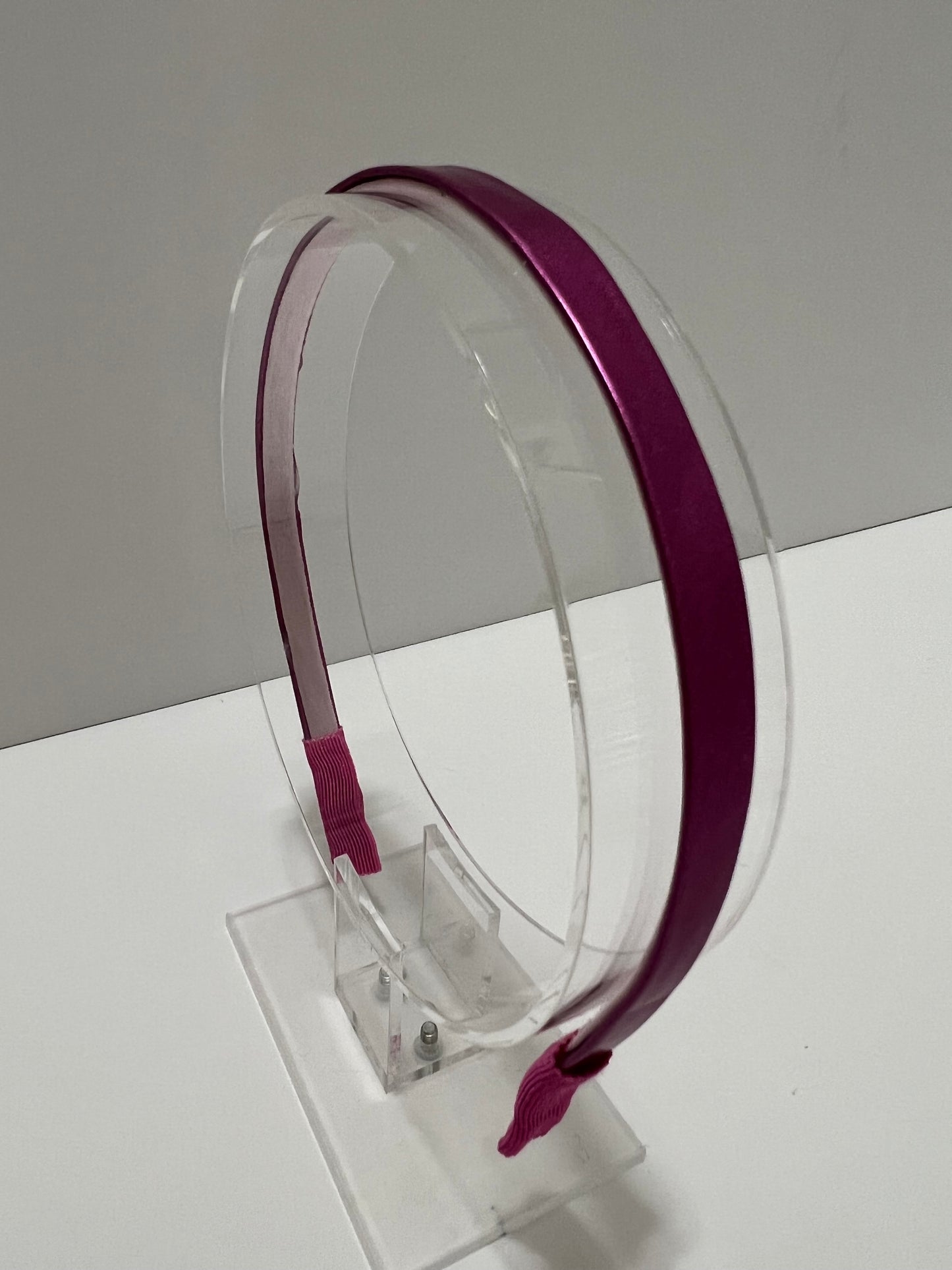 Headband - Faux Leather Fuchsia