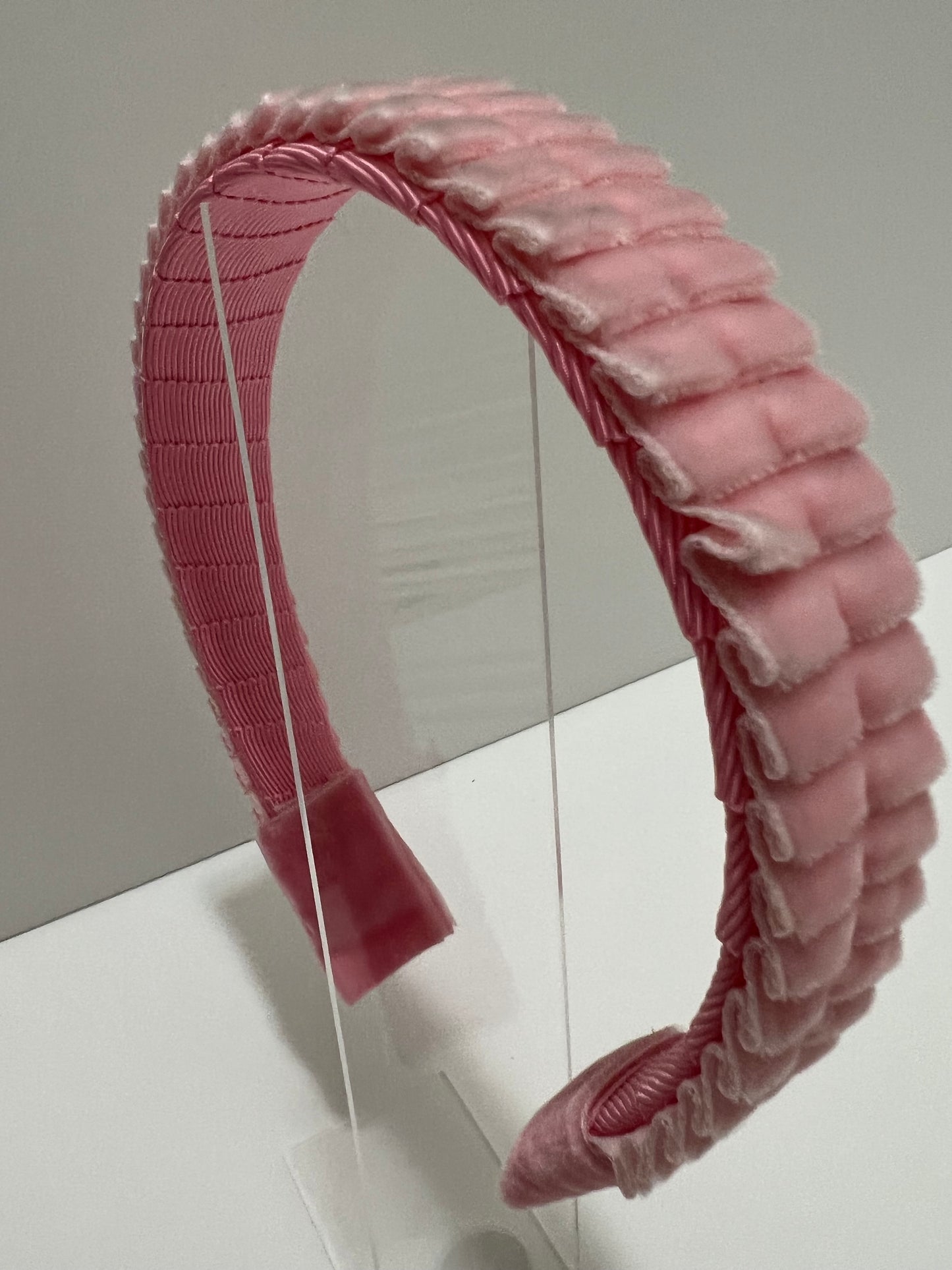 Headband - Pleated Pink