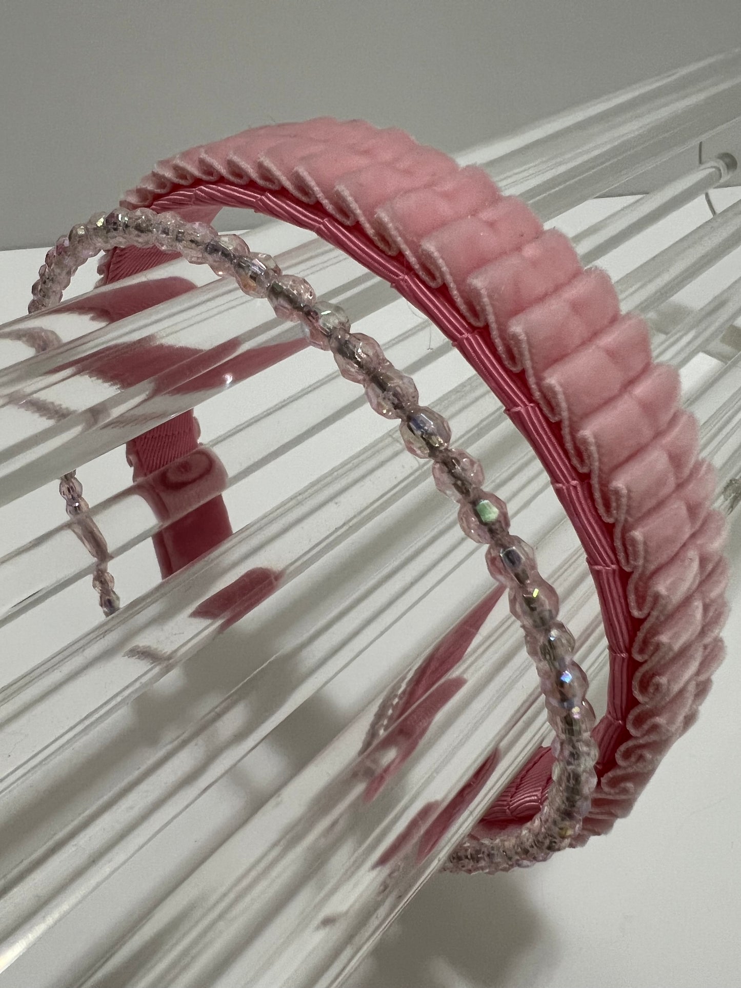 Headband - Pleated Pink
