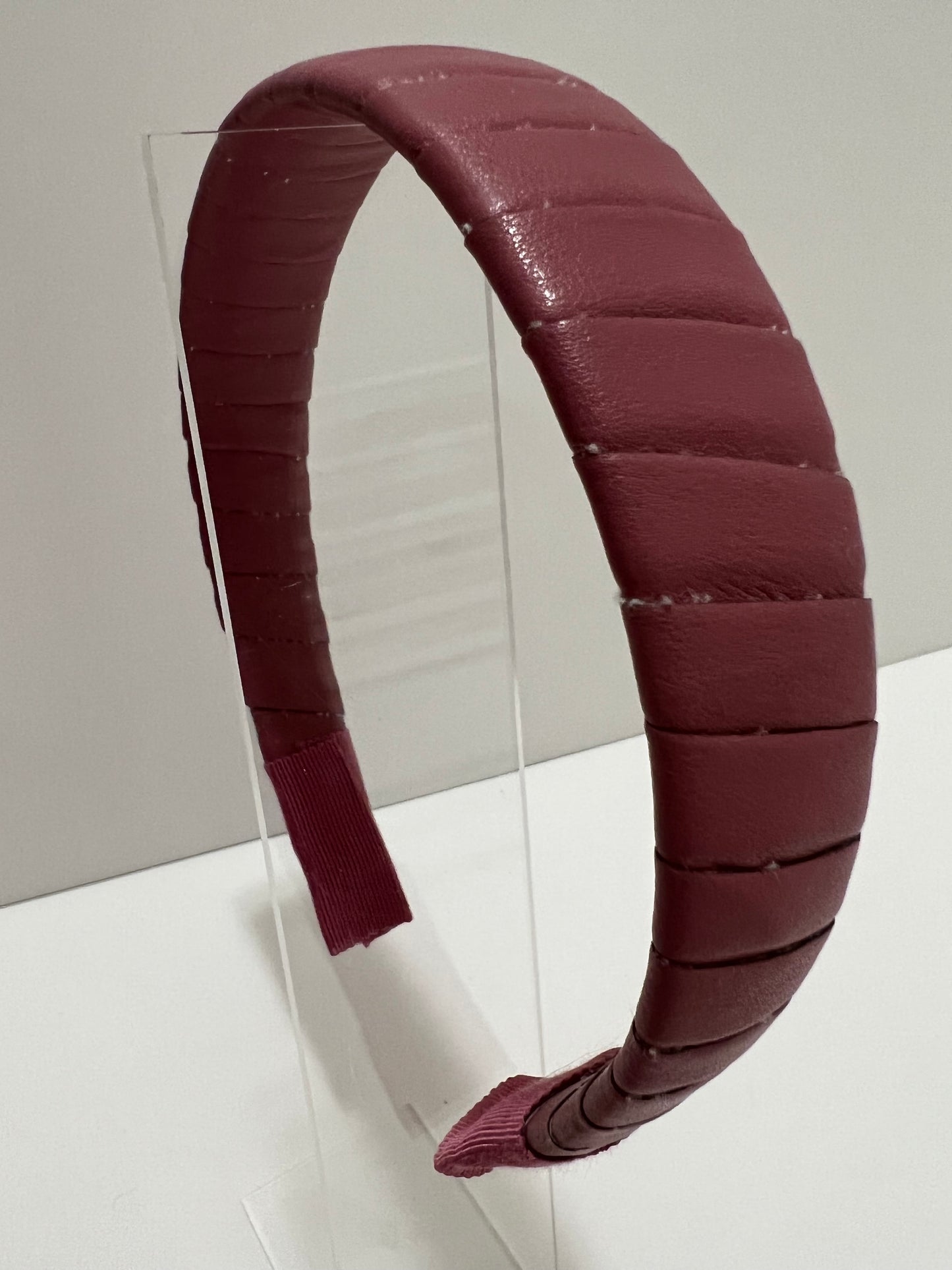 Headband - Faux Leather Dusty Rose