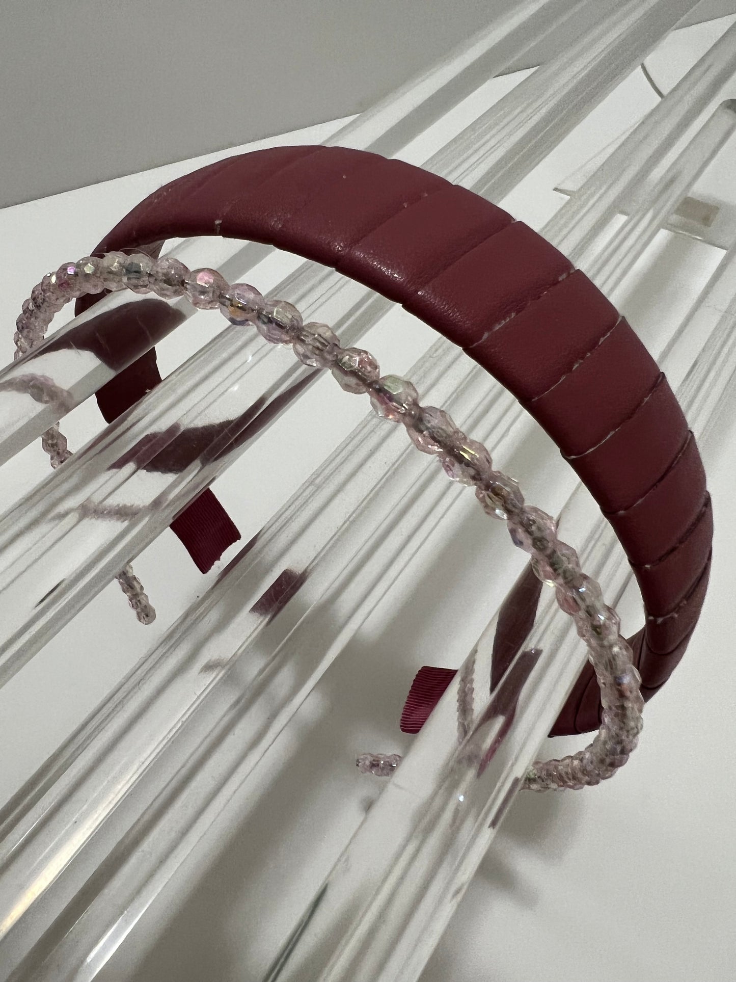Headband - Pleated Pink