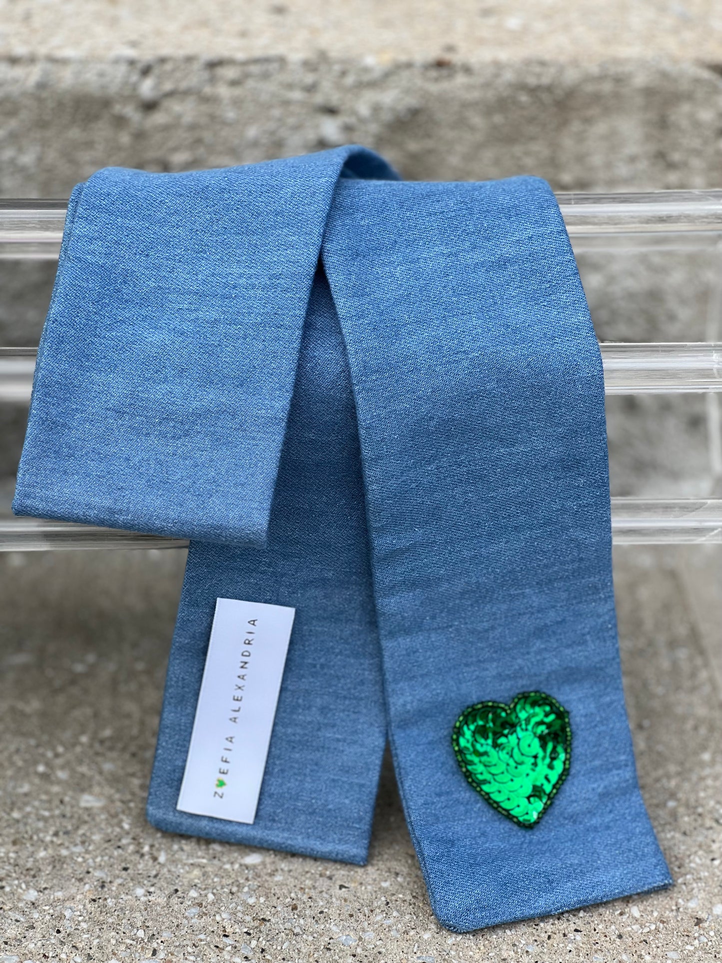 Denim Bandeau - Light Washed