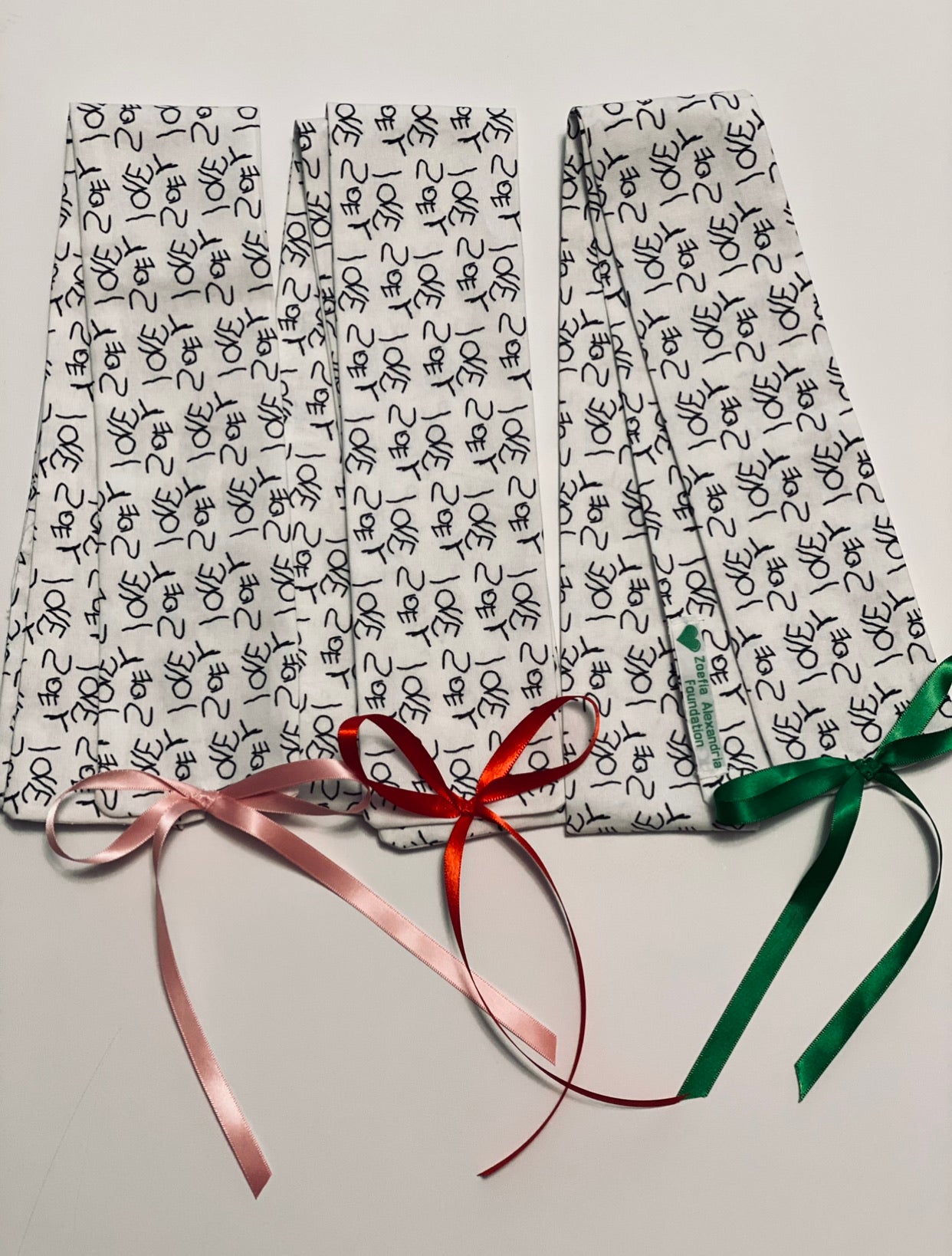 Handmade Team Zoefia Scarf - Bandeau - Red Ribbon