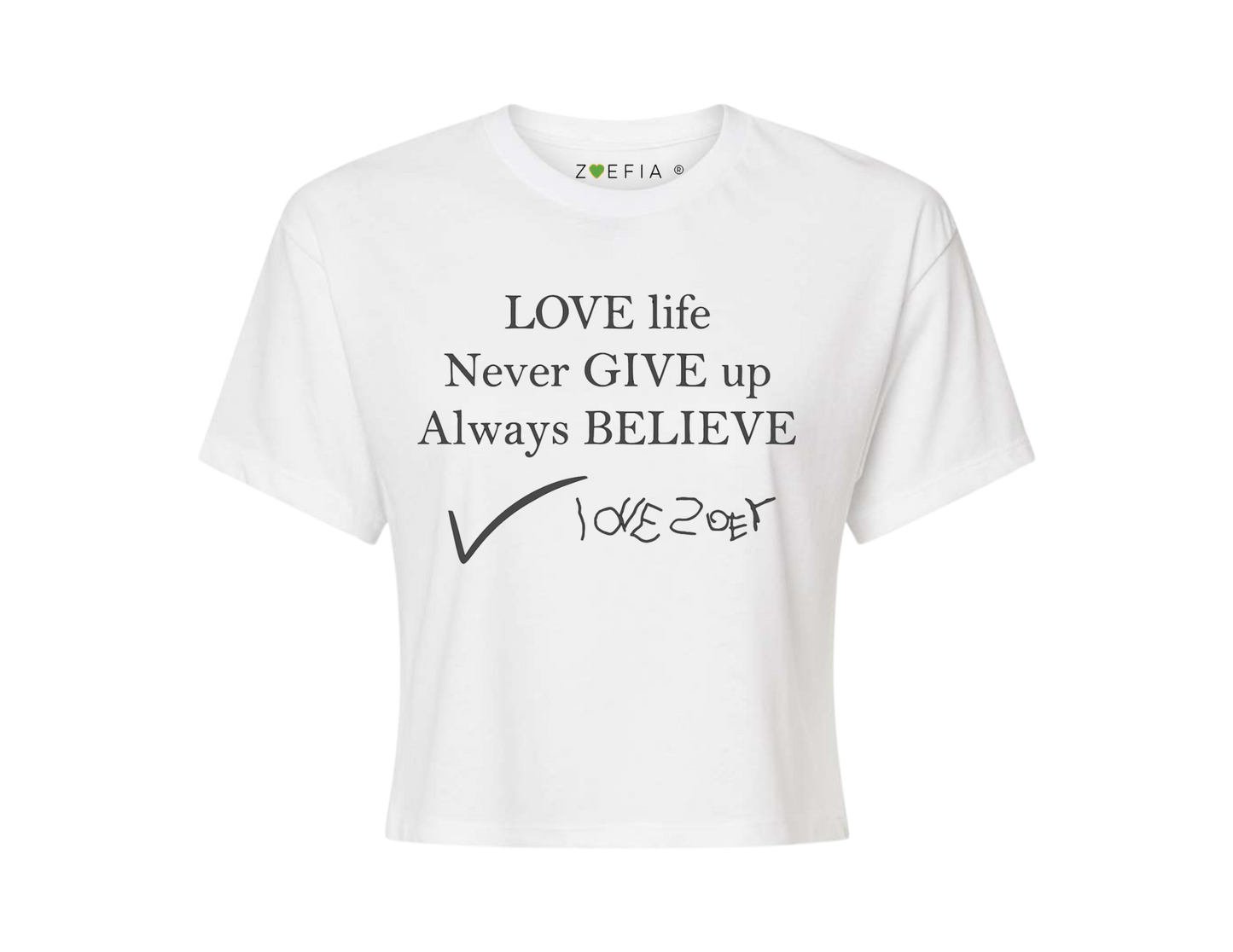 Love Life Crop Top T-Shirt