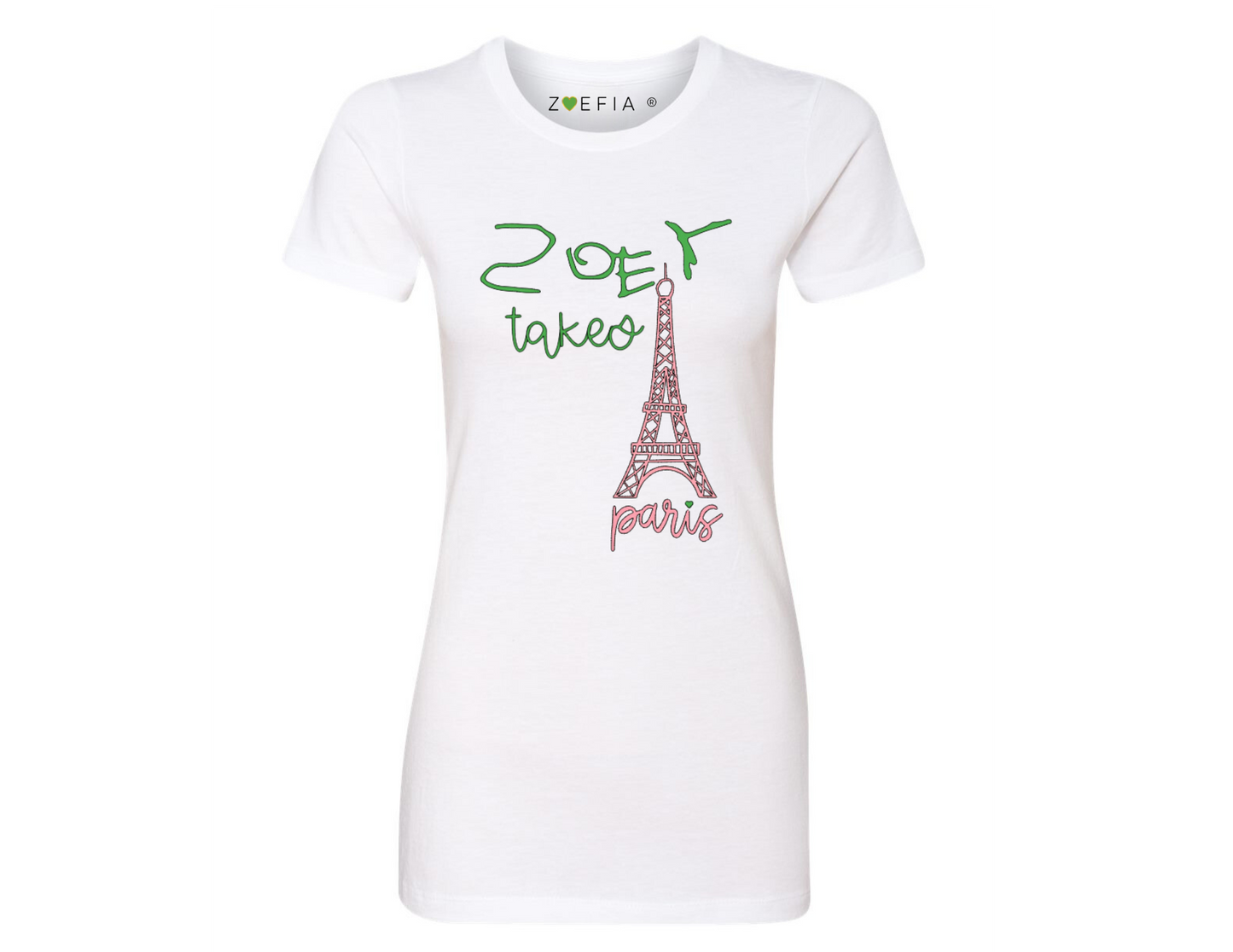 Zoey takes Paris Baby T-Shirt