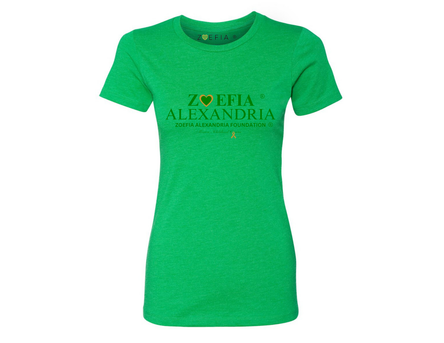 Baby Tee Zoefia Alexandria Signature T-Shirt - Green