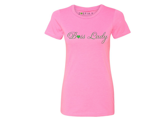 Boss Lady T-Shirt - Pink