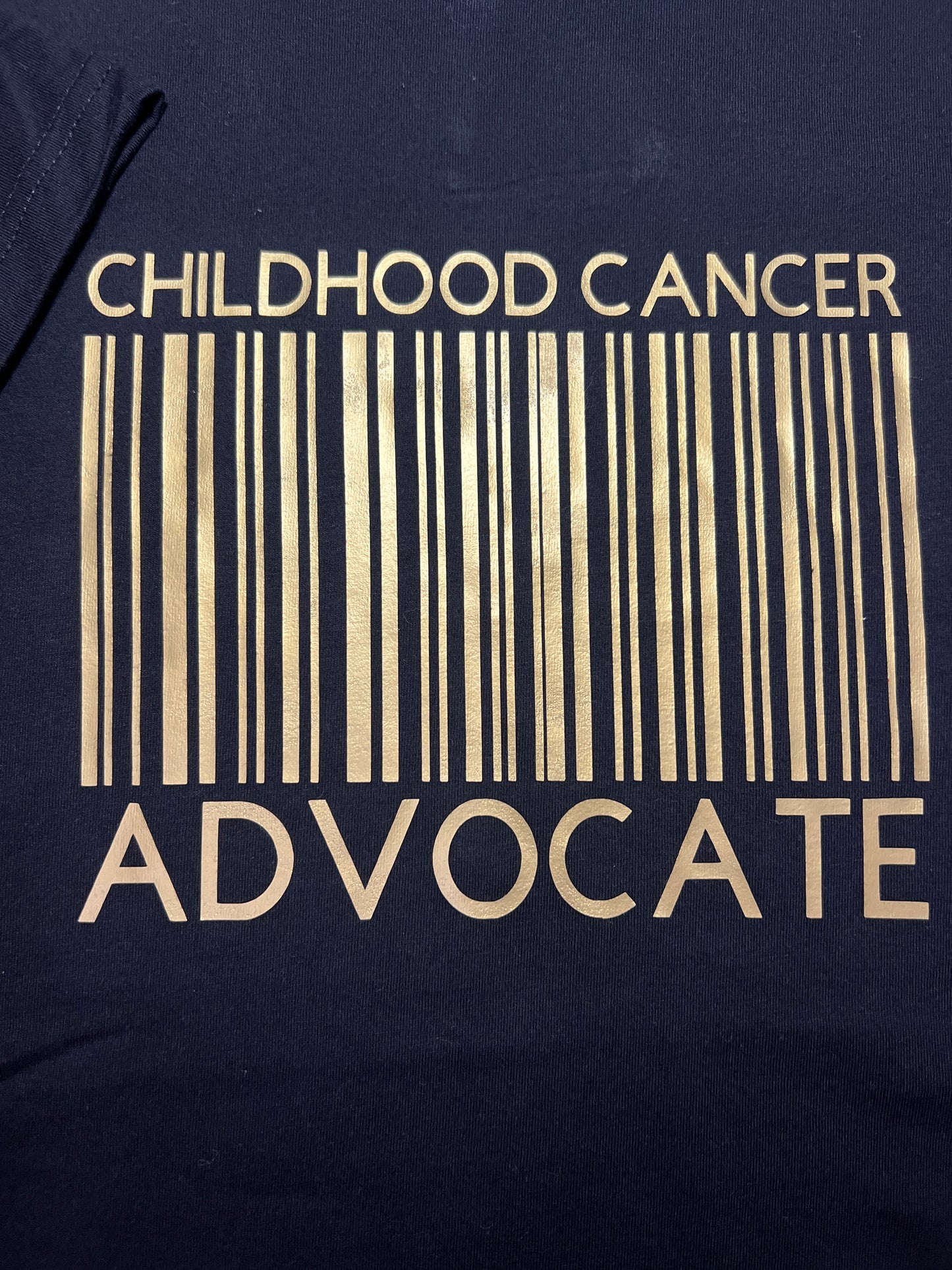 Childhood Cancer Advocate - Barcode T-Shirt