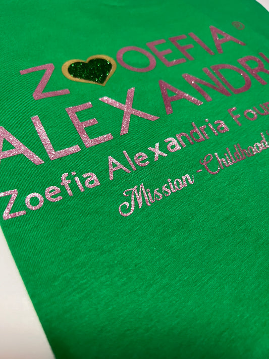 Zoefia Alexandria Signature T-Shirt - Glitter