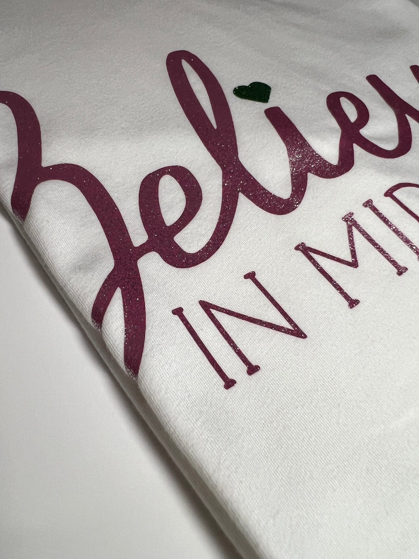 Believe in Miracles T-Shirt - Glitter