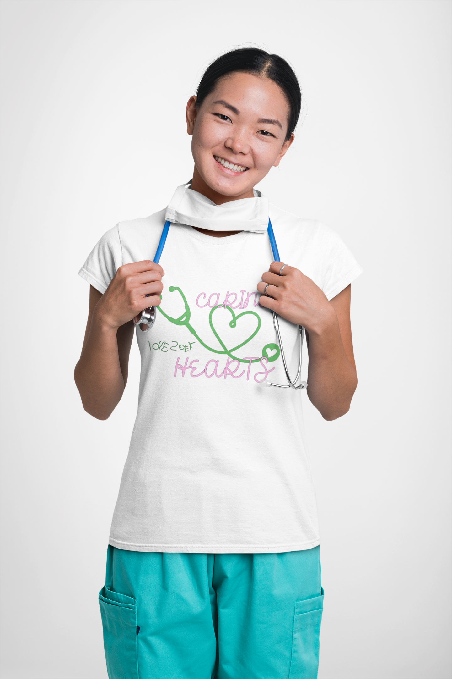 Caring Hearts Nurse T-Shirt