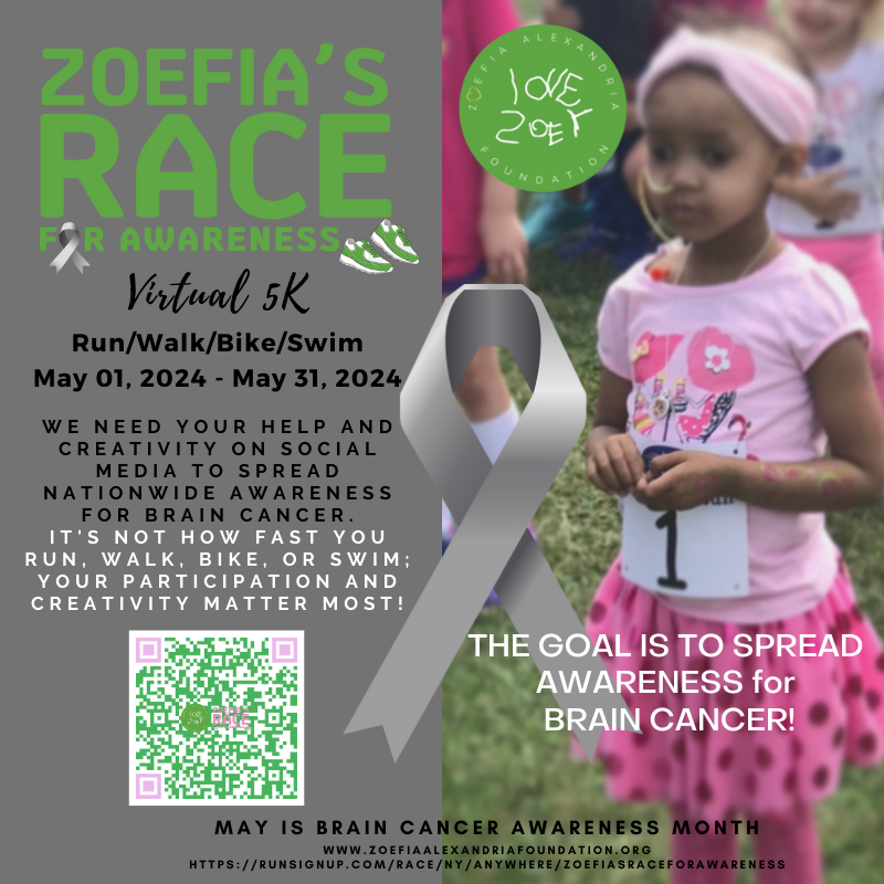 Zoefia's Race For Awareness Sponsorship