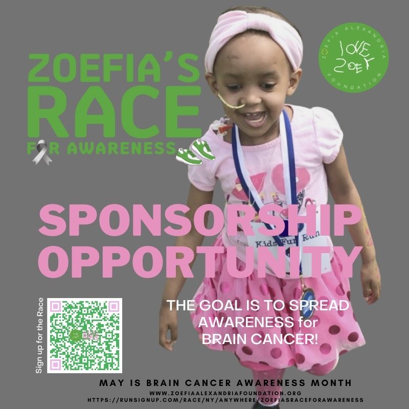 Zoefia's Race For Awareness Sponsorship