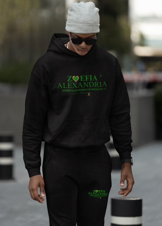 Zoefia Alexandria Signature Hoodie - Black