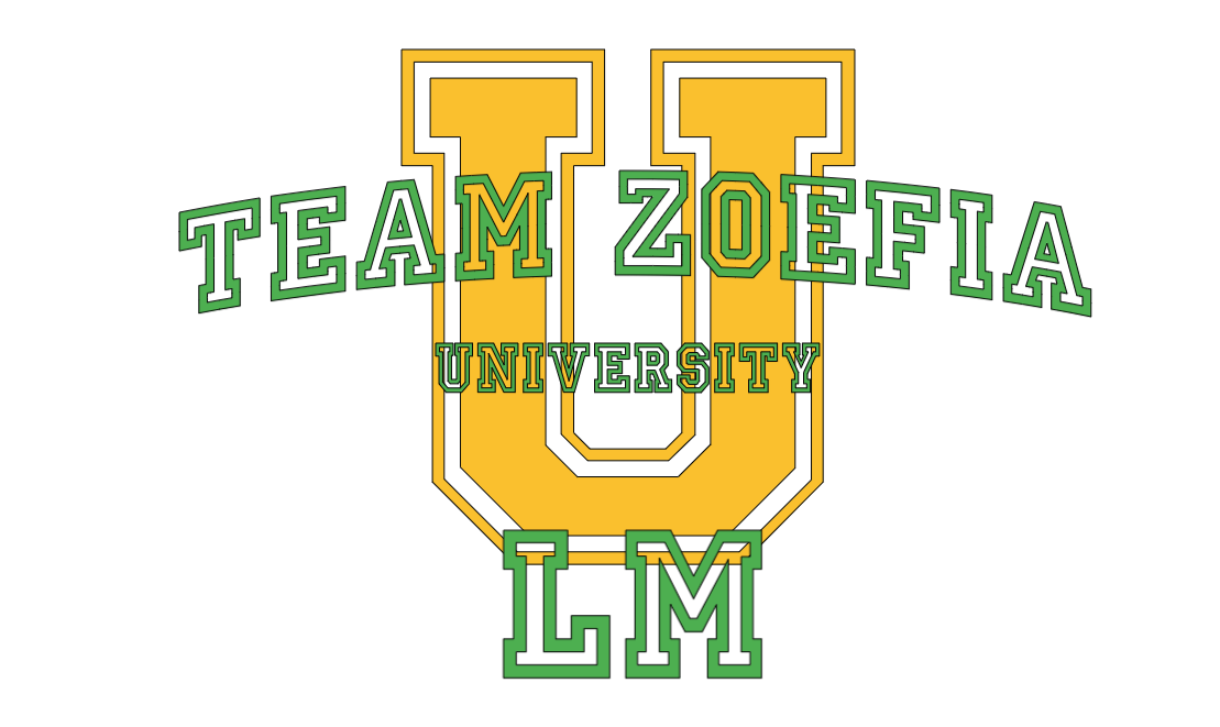 Customize University of Team Zoefia Crewneck Sweatshirt - Black