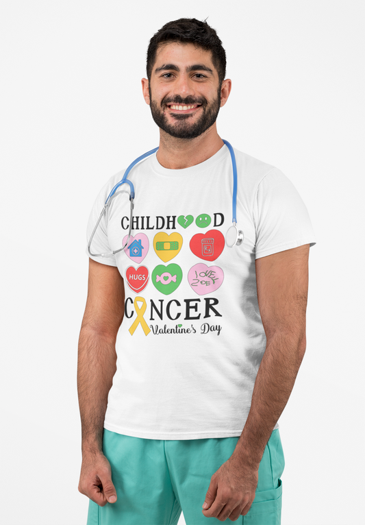 Childhood Cancer Candy Hearts T-Shirt