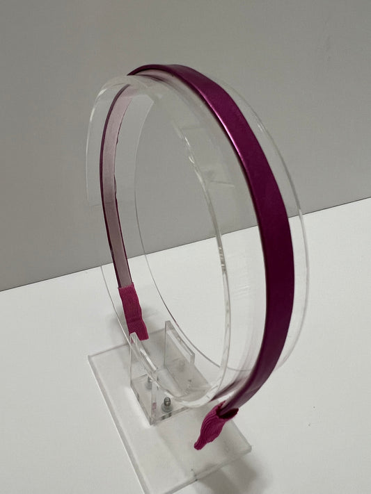 Headband - Faux Leather Fuchsia