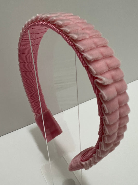 Headband - Pleated Pink