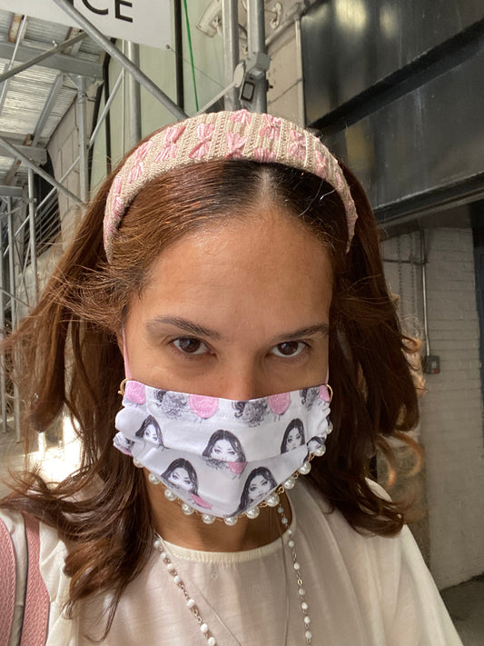 Headband - Pink Crochet