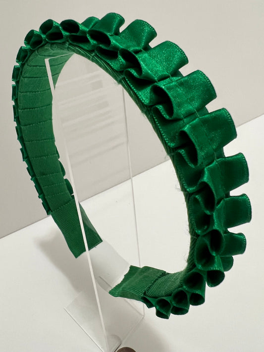 Headband - Pleated Green