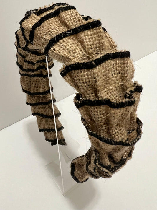 Headband - Black Jute